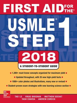cover image of First Aid for the USMLE Step 1 2018, 2